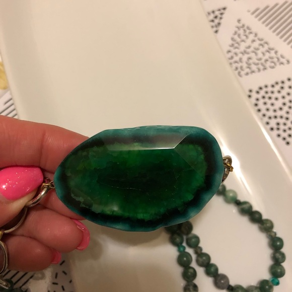Green Agate Necklace - Picture 6 of 9